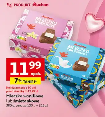 Auchan Mleczko śmietankowe Auchan oferta