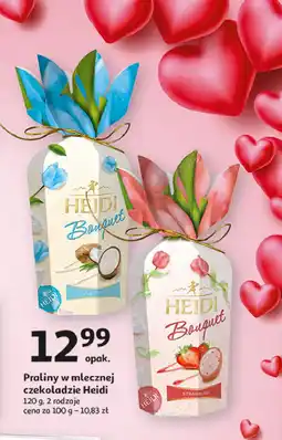 Auchan Praliny bouquette z nadzieniem kokosowym Heidi oferta