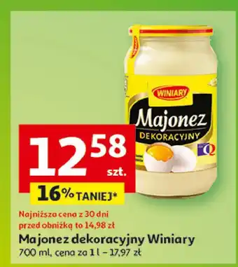 Auchan Majonez dekoracyjny Winiary oferta