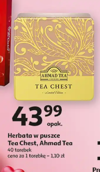 Auchan Zestaw herbat tea chest Ahmad tea london zestaw oferta