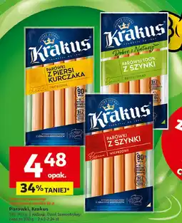 Auchan Parówki z szynki dobre z natury Krakus animex oferta