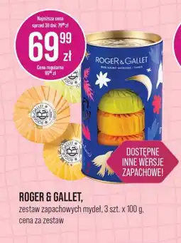 Apteka Cosmedica Roger & Gallet, zestaw zapachowych mydeł oferta