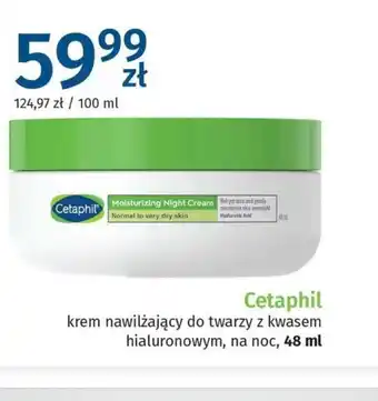 Apteka Cosmedica Cetaphil krem nawilżający do twarzy z kwasem hialuronowym, na noc oferta