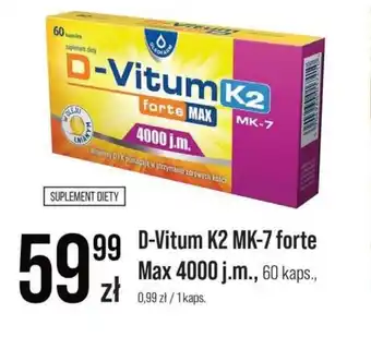 Apteka Cosmedica D-Vitum K2 MK-7 forte Max 4000 j.m. oferta