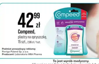 Apteka Cosmedica Compeed, plastry na opryszczkę oferta