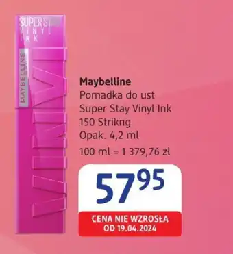 dm drogerie markt Maybelline Pomadka do ust Super Stay Vinyl Ink 150 Striking oferta