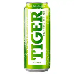 Kaufland Tiger Gazowany owocowy napój energetyzujący o smaku limonki i cytryny 500 ml oferta