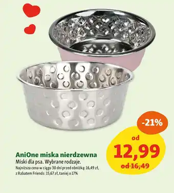 Maxi Zoo AniOne miska nierdzewna Miski dla psa oferta