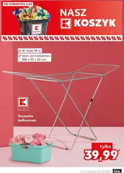 Kaufland Suszarka balkonowa 18 m K-Classic oferta