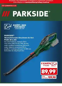 Kaufland Dmuchawa do liści 20 v Parkside oferta