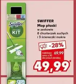 Kaufland Zestaw dry: mop + 8 ściereczek 3 mokre chusteczki Swiffer oferta