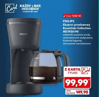 Kaufland Ekspres przelewowy hd7430/90 Philips oferta