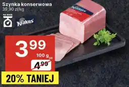 Delikatesy Centrum Szynka konserwowa oferta