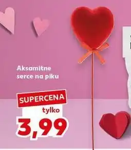 Kaufland Serce z filcu na piku oferta