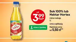 Żabka Sok 100% lub Nektar Hortex oferta