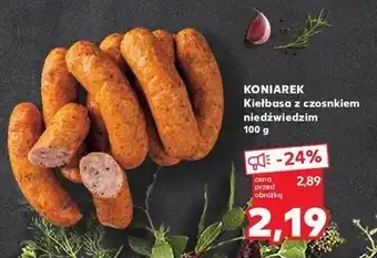 Kaufland Kiełbasa z czosnkiem niedźwiedzim Koniarek oferta