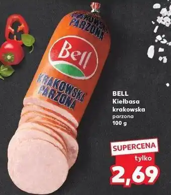 Kaufland Kiełbasa krakowska parzona Bell polska oferta