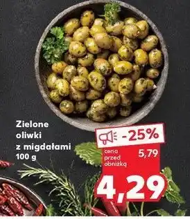 Kaufland Oliwki zielone nadziewane migdałami oferta