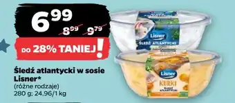 Netto Filety śledziowe w sosie śmietanowym z kurkami Lisner oferta