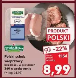 Kaufland Schab wieprzowy plastry qafp Stoisko mięsne oferta