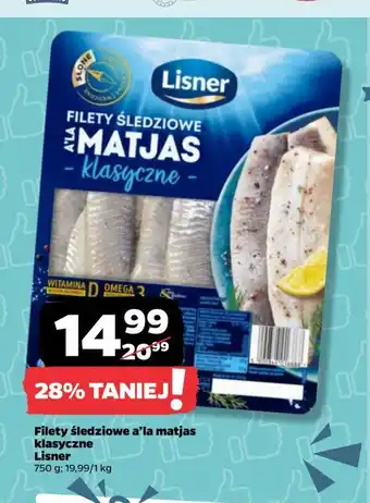 Netto Filety śledziowe a'la matias w oleju Lisner oferta