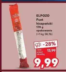 Kaufland Fuet hiszpański ELPOZO oferta