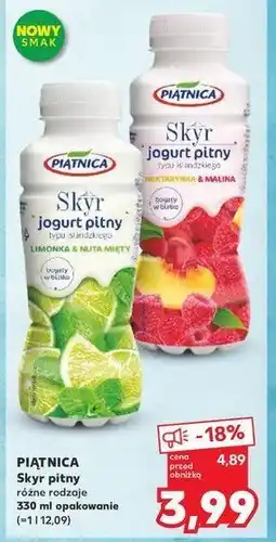 Kaufland Jogurt pitny limonka z nutą mięty Piątnica skyr oferta