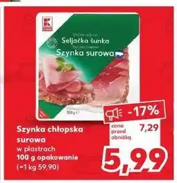 Kaufland Szynka chłopska K-classic oferta