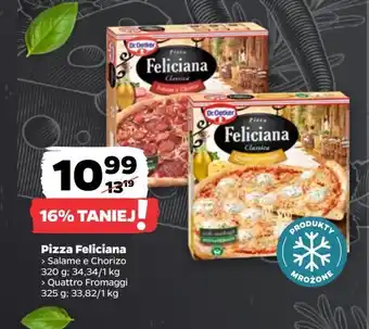 Netto Pizza quattro formaggi Dr. oetker feliciana oferta