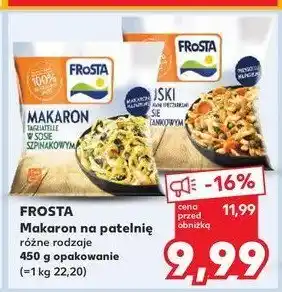 Kaufland Makaron penne z warzywami w sosie serowym Frosta oferta