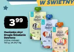 Netto Owsianka skyr gruszka - czarna porzeczka Drugie śniadanie oferta