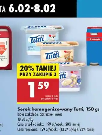 Biedronka Serek kokos Tutti oferta