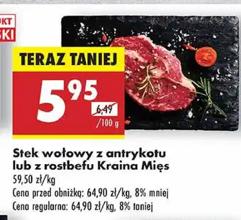 Biedronka Stek wołowy z rostbefu Kraina mięs oferta