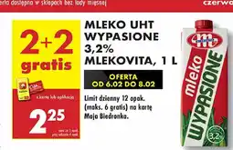 Biedronka Mleko 3.2% Mlekovita wypasione oferta