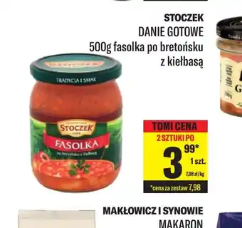 TomiMarkt Stoczek Danie Gotowe Fasolka po bretońsku z kiełbasą oferta