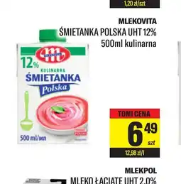 TomiMarkt Smietanka Polska UHT 12% Mlekovita oferta