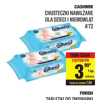 TomiMarkt Chusteczki nawilżane Cashmir dla dzieci i niemowląt oferta