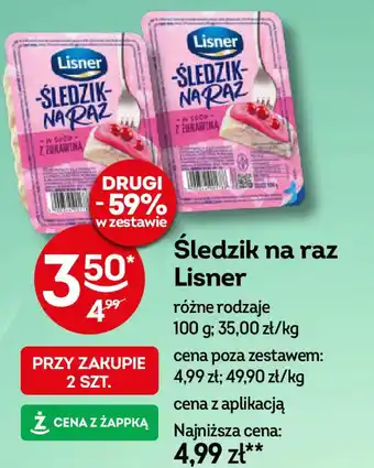 Żabka Śledzik na raz Lisner oferta