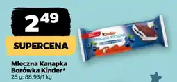 Netto Baton borówka Kinder Mleczna Kanapka oferta