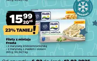 Netto Filety z mintaja marynatą masłem i ziołami Frosta oferta