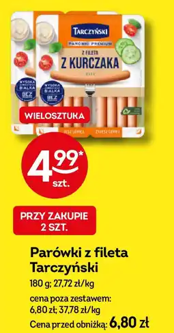 Żabka Parówki z fileta Tarczyński oferta