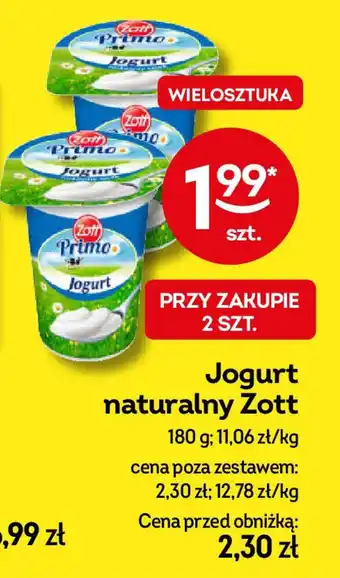 Żabka Jogurt naturalny Zott oferta