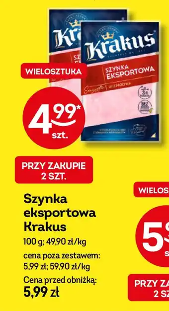 Żabka Szynka eksportowa Krakus oferta