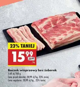 Biedronka Boczek wieprzowy bez żeber i skóry oferta