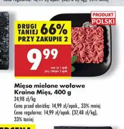 Biedronka Mięso mielone wołowe Kraina Mięs oferta