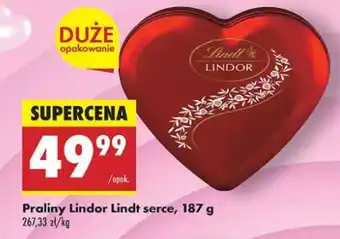 Biedronka Praliny mleczne heart tin Lindt Lindor oferta