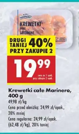 Biedronka Krewetki białe gotowane Marinero oferta