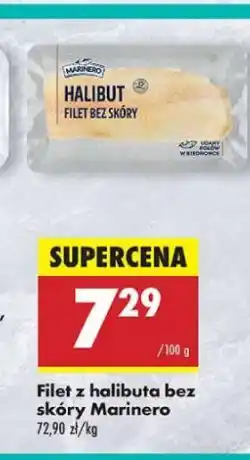 Biedronka Halibut filet bez skóry Marinero oferta