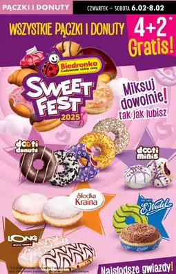 Biedronka Pączek z cukrem pudrem Słodka Kraina oferta