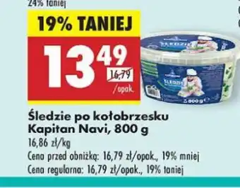 Biedronka Śledzie po kołobrzesku Kapitan Navi oferta